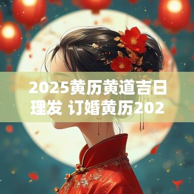2025黄历黄道吉日理发 订婚黄历2025黄道吉日