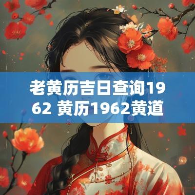 老黄历吉日查询1962 黄历1962黄道吉日查询