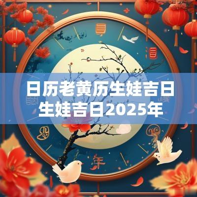 日历老黄历生娃吉日 生娃吉日2025年