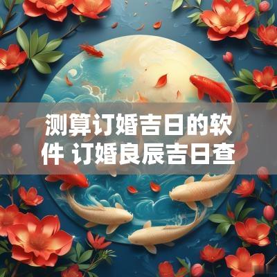 测算订婚吉日的软件 订婚良辰吉日查询软件