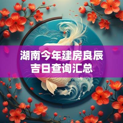 湖南今年建房良辰吉日查询汇总