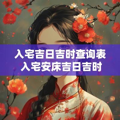 入宅吉日吉时查询表 入宅安床吉日吉时查询