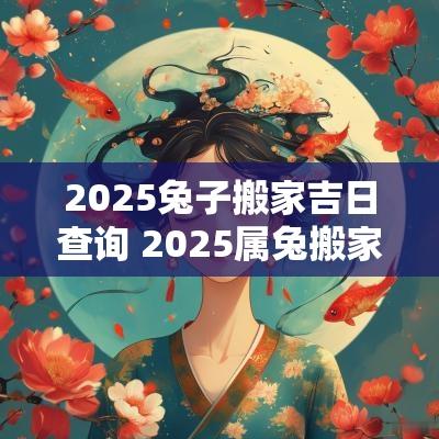 2025兔子搬家吉日查询 2025属兔搬家吉日查询