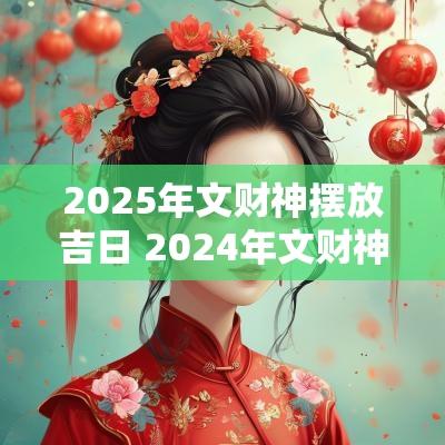 2025年文财神摆放吉日 2025年文财神爷搬家吉日一览表