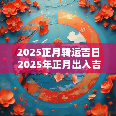 2025正月转运吉日 2025年正月出入吉日
