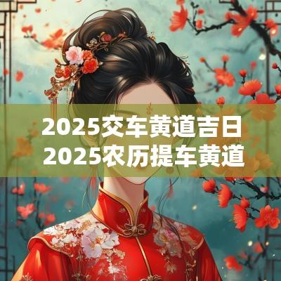 2025交车黄道吉日 2025农历提车黄道吉日