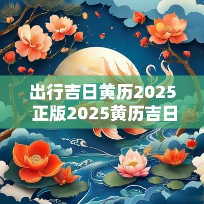 出行吉日黄历2025 正版2025黄历吉日查询