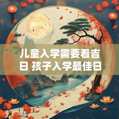 儿童入学需要看吉日 孩子入学最佳日期