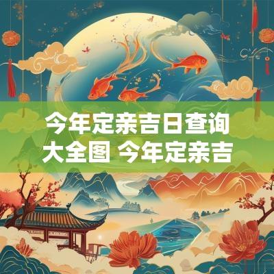 今年定亲吉日查询大全图 今年定亲吉日有哪些日子