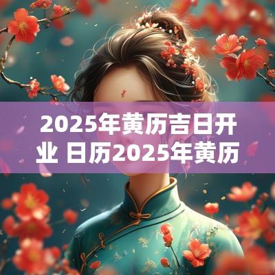 2025年黄历吉日开业 日历2025年黄历吉日