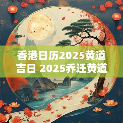香港日历2025黄道吉日 2025乔迁黄道吉日专用日历