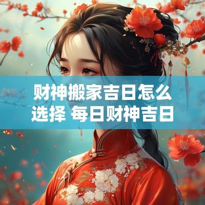财神搬家吉日怎么选择 每日财神吉日吉时查询