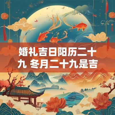 婚礼吉日阳历二十九 冬月二十九是吉日吗