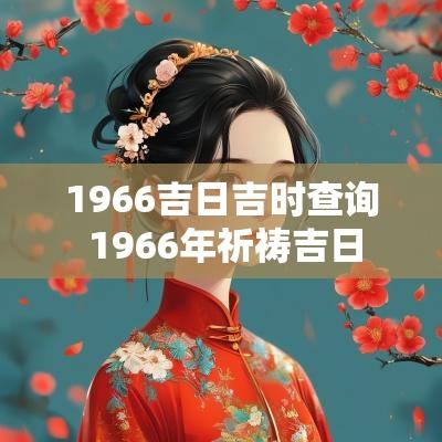 1966吉日吉时查询 1966年祈祷吉日