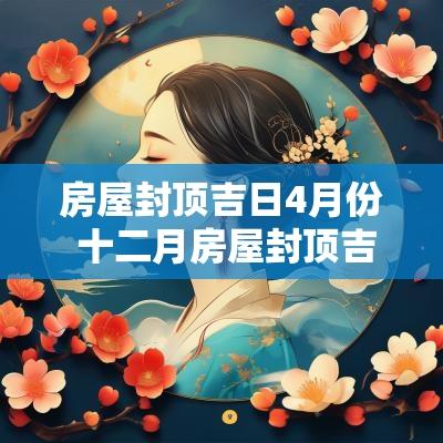 房屋封顶吉日4月份 十二月房屋封顶吉日