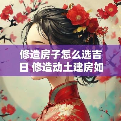修造房子怎么选吉日 修造动土建房如何择日