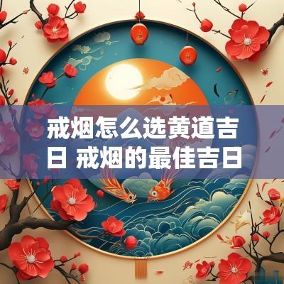 戒烟怎么选黄道吉日 戒烟的最佳吉日是几号