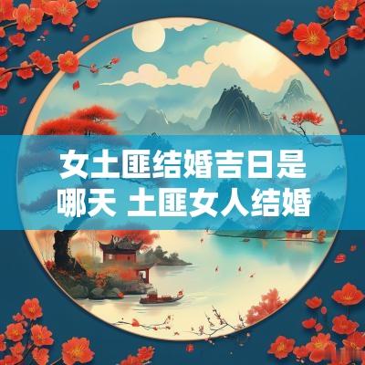 女土匪结婚吉日是哪天 土匪女人结婚