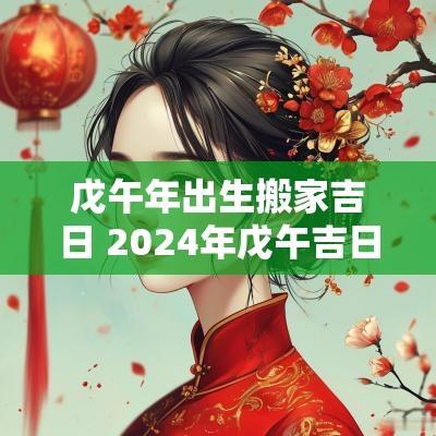 戊午年出生搬家吉日 2025年戊午吉日