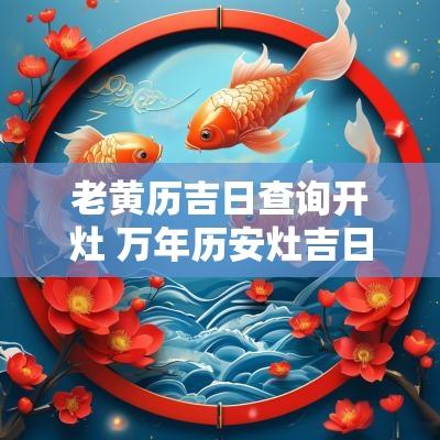 老黄历吉日查询开灶 万年历安灶吉日查询