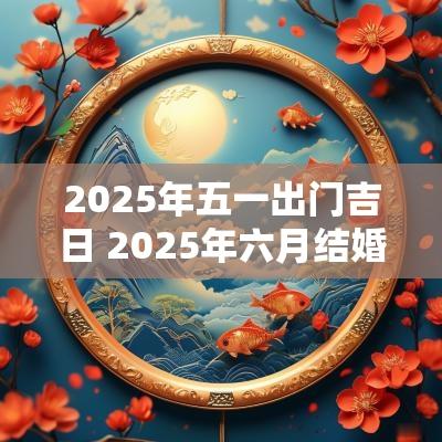 2025年五一出门吉日 2025年六月结婚吉日