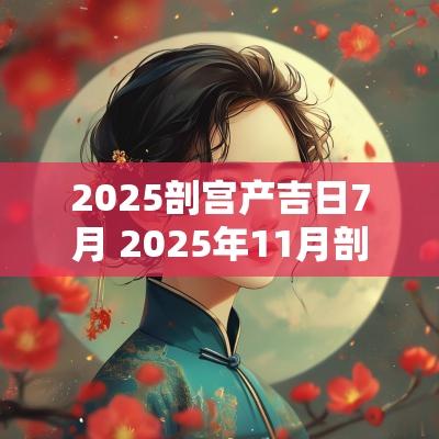 2025剖宫产吉日7月 2025年11月剖宫产吉日