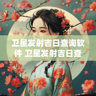 卫星发射吉日查询软件 卫星发射吉日查询系统