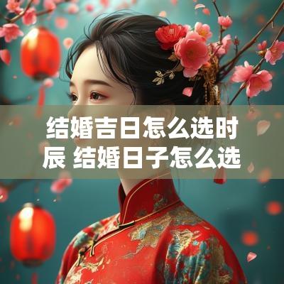 结婚吉日怎么选时辰 结婚日子怎么选吉日