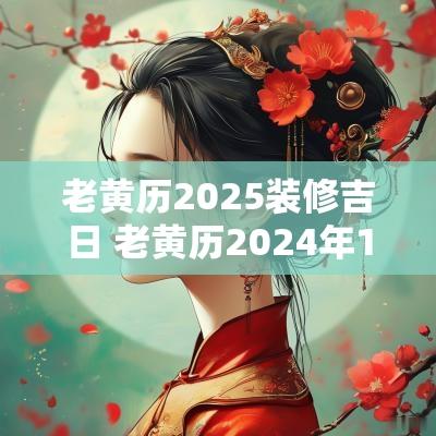 老黄历2025装修吉日 老黄历2025年11月装修吉日