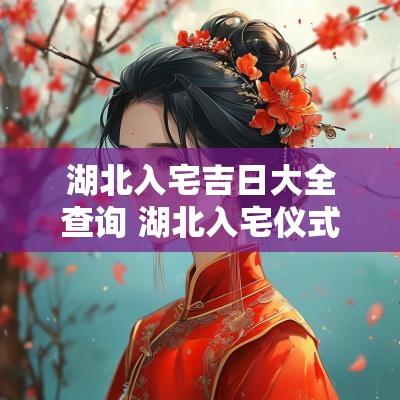 湖北入宅吉日大全查询 湖北入宅仪式步骤