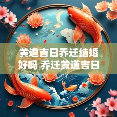 黄道吉日乔迁结婚好吗 乔迁黄道吉日1956