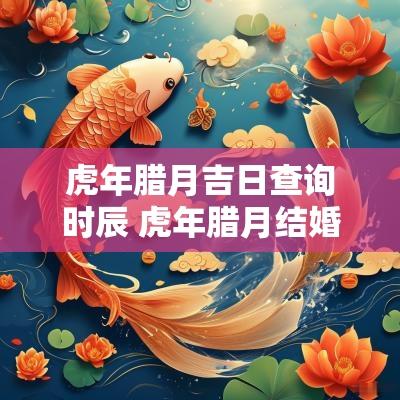 蛇年腊月吉日查询时辰 蛇年腊月结婚的吉日