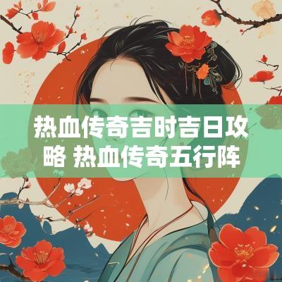 热血传奇吉时吉日攻略 热血传奇五行阵地怎么进入