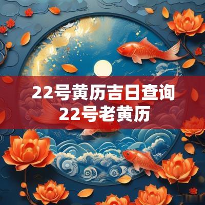 22号黄历吉日查询 22号老黄历