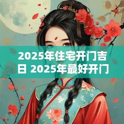 2025年住宅开门吉日 2025年最好开门吉日