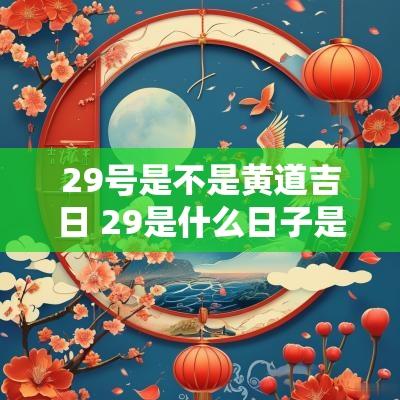 29号是不是黄道吉日 29是什么日子是黄道吉日吗