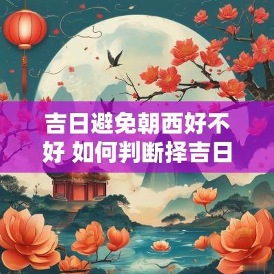 吉日避免朝西好不好 如何判断择吉日的吉凶