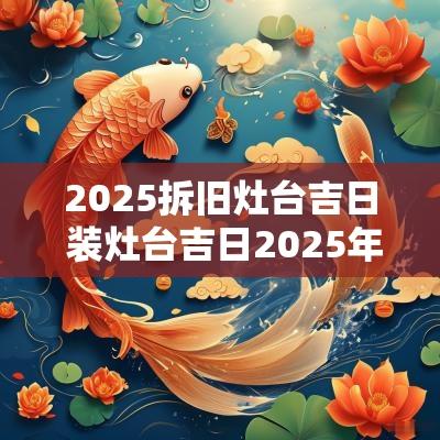 2025拆旧灶台吉日 装灶台吉日2025年