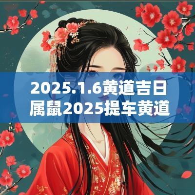 2025.1.6黄道吉日 属鼠2025提车黄道吉日