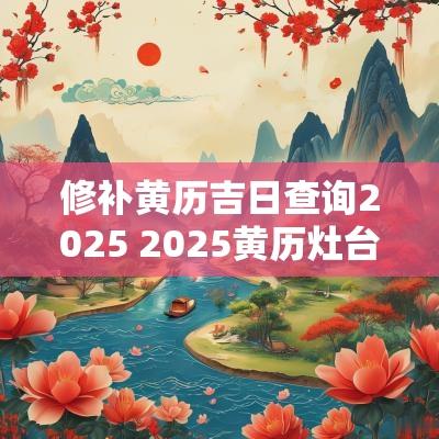 修补黄历吉日查询2025 2025黄历灶台开火吉日
