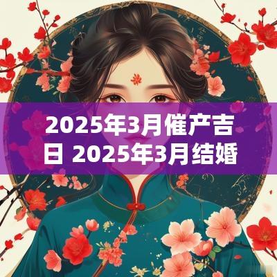 2025年3月催产吉日 2025年3月结婚吉日