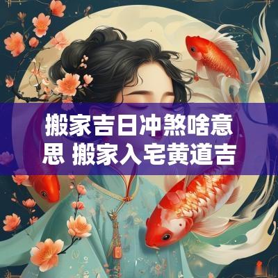 搬家吉日冲煞啥意思 搬家入宅黄道吉日煞南啥意思