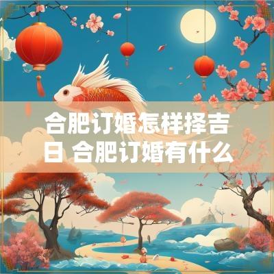 合肥订婚怎样择吉日 合肥订婚有什么讲究和习俗