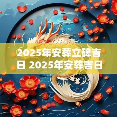 2025年安葬立碑吉日 2025年安葬吉日