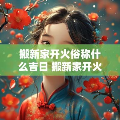 搬新家开火俗称什么吉日 搬新家开火时间