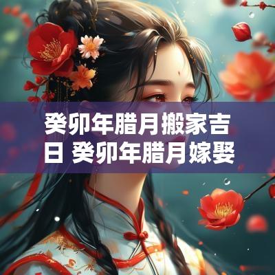 癸卯年腊月搬家吉日 癸卯年腊月嫁娶吉日