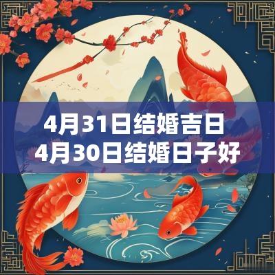 4月31日结婚吉日 4月30日结婚日子好吗