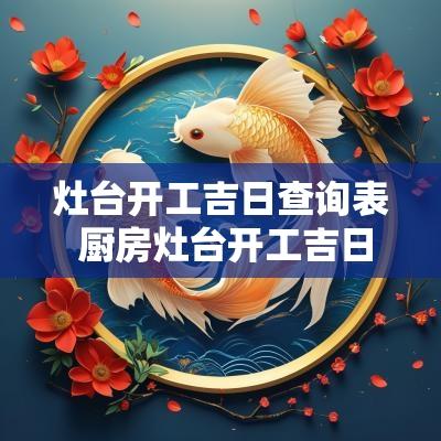 灶台开工吉日查询表 厨房灶台开工吉日