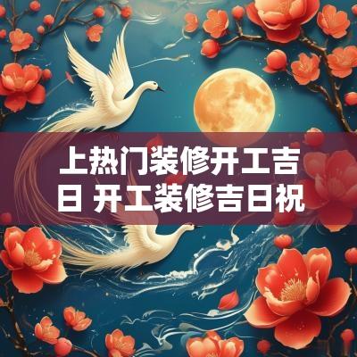 上热门装修开工吉日 开工装修吉日祝福语