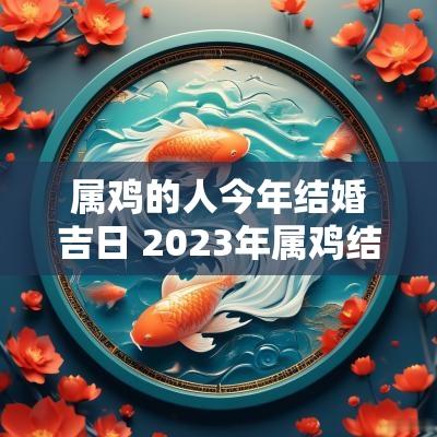 属鸡的人今年结婚吉日 2025年属鸡结婚吉日